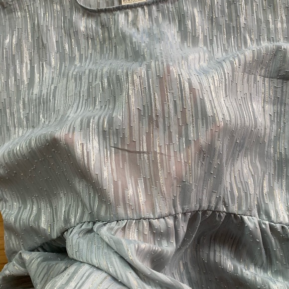 Blu Pepper Women’s Light Blue Button Back Peplum Top - Picture 10 of 16